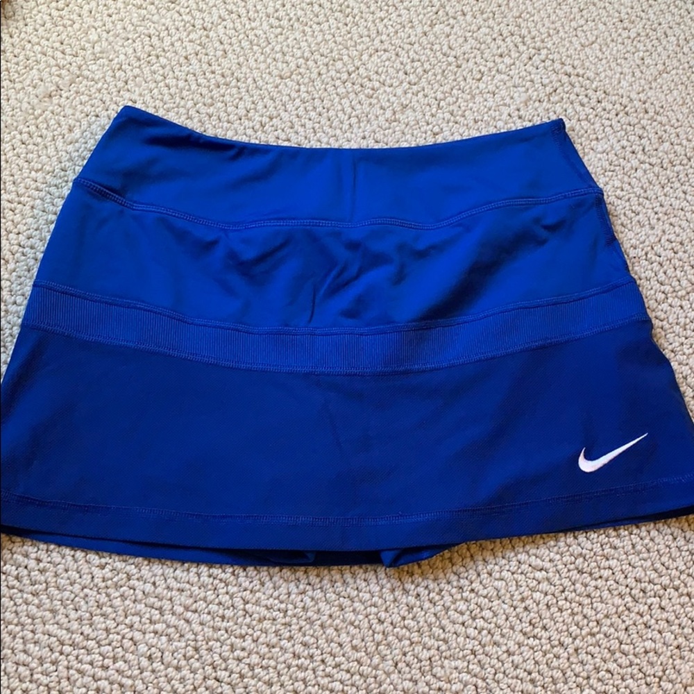 Blue nike tennis skirt